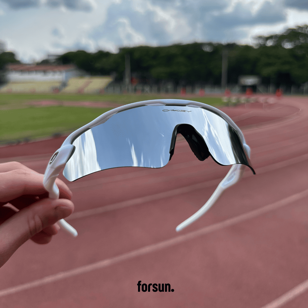 Óculos de Sol Esportivo Radar EV Branco Liquid Metal