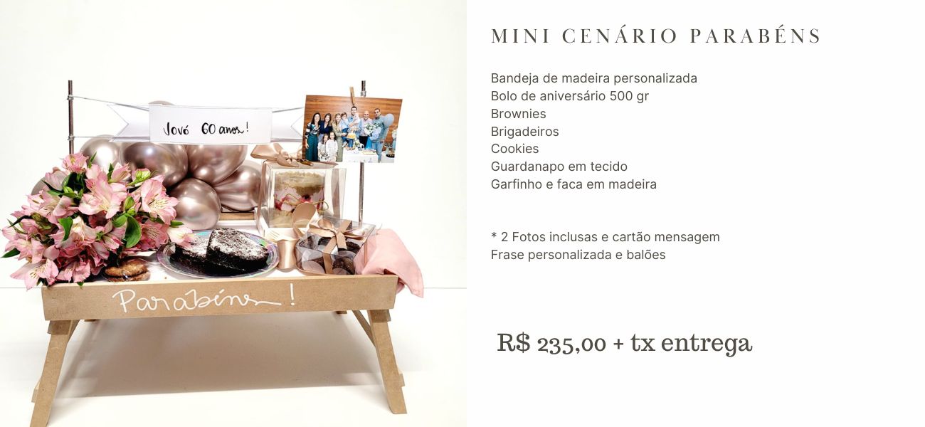 Mini Cenário Parabéns
