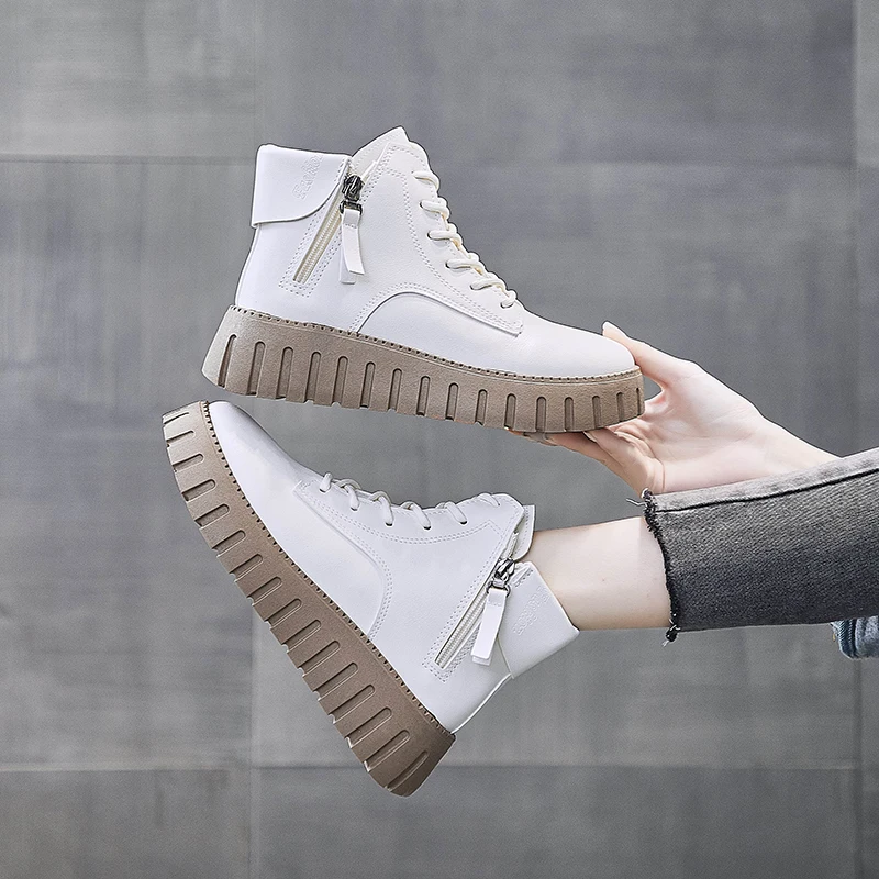 Bota Chelsea Feminina branca