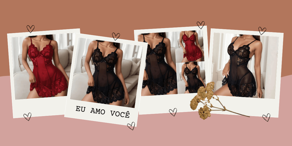 A Camisola em Renda Super Sexy + Fio Dental é a solução perfeita para você explorar novas sensações e te levar a outro nível. Com um material de extrema qualidade, design inovador e provocativo, desperta muitos sentimentos. Do PP ao Plus Size. Compre agor