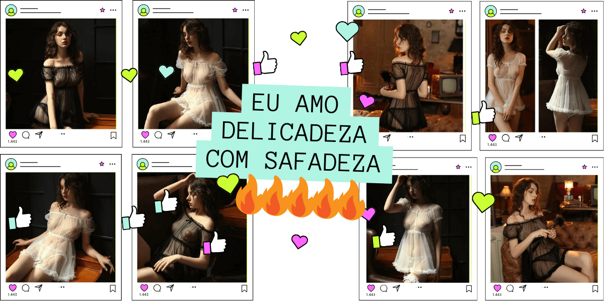 A Camisola Sutileza Super Sexy - Seja Sexy é a solução perfeita para você explorar novas sensações e te levar a outro nível. Com um material de extrema qualidade, design inovador e provocativo, desperta muitos sentimentos. Do PP ao Plus Size. Compre agora e ative o prazer e sensualidade em sua vida.