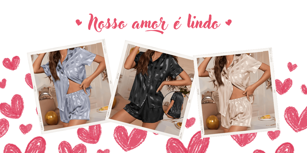 A Pijama Casual Conjunto Completo Cetim é a solução perfeita para você explorar novas sensações e te levar a outro nível. Com um material de extrema qualidade, design inovador e provocativo, desperta muitos sentimentos. Do PP ao Plus Size. Compre agora e ative o prazer e sensualidade em sua vida.