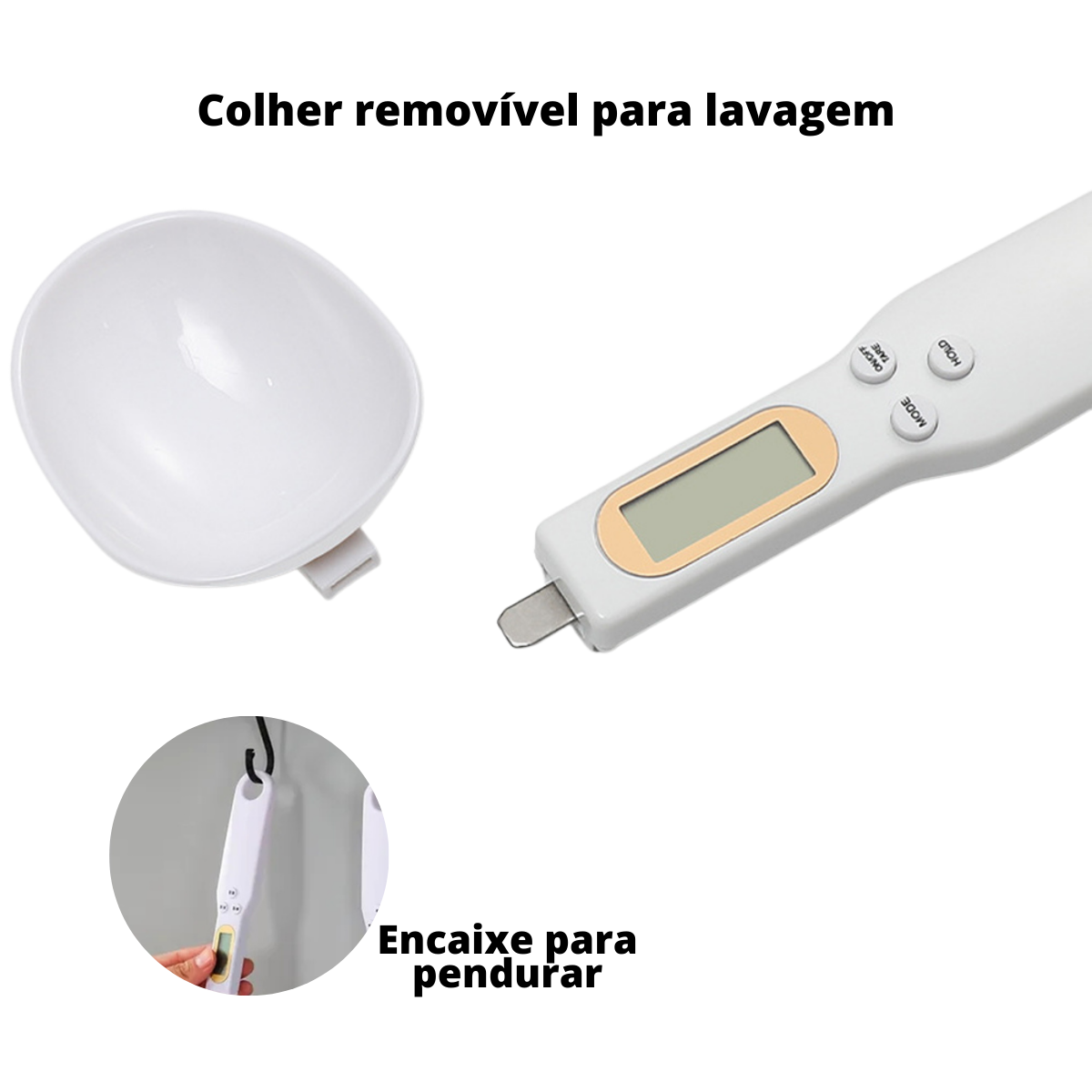 Colher Balança Digital Medidora Dosadora