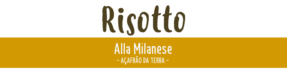 risoto artesanal il cuoco sem gluten milanese açafrão da terra