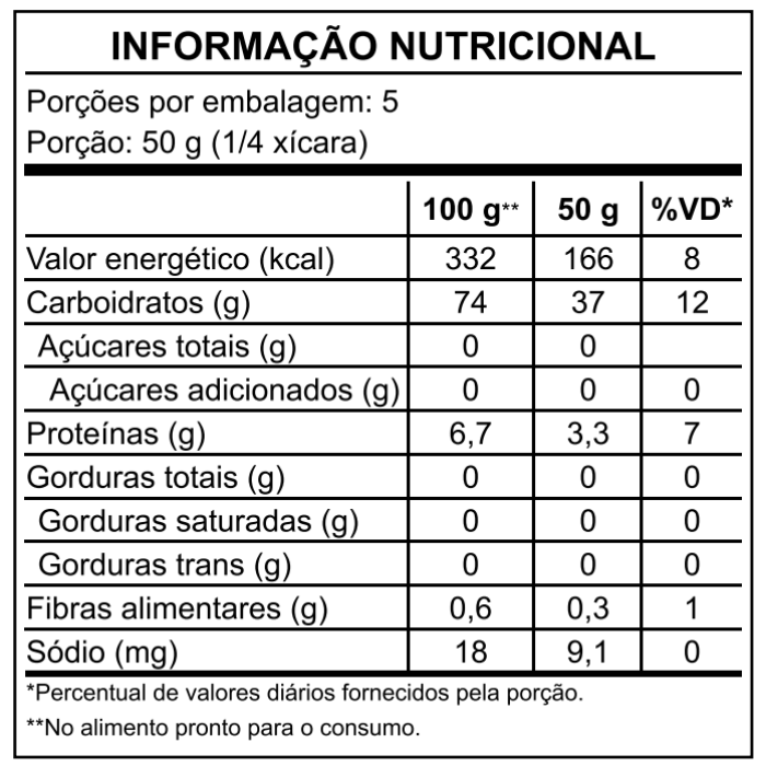 informações nutricionais risoto artesanal il cuoco milanes milanesa açafrão da terra
