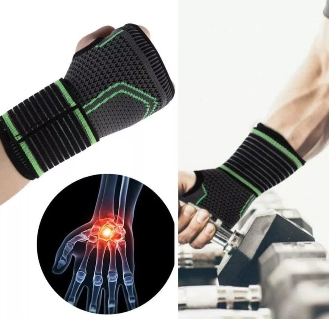 Projetado para proteger os músculos dos pulsos de entorses durante a prática de esportes. Também realiza a prevenção de lesões ligamentares durante esportes e trabalhos relacionados à atividade física.