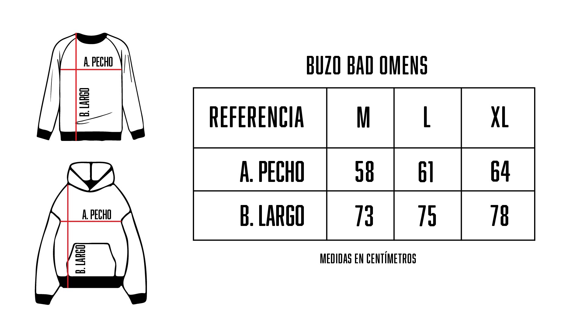 Talles Buzo Bad Omens