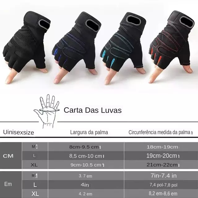 Luvas de academia para homens e mulheres, levantamento de peso, pulseira, musculação