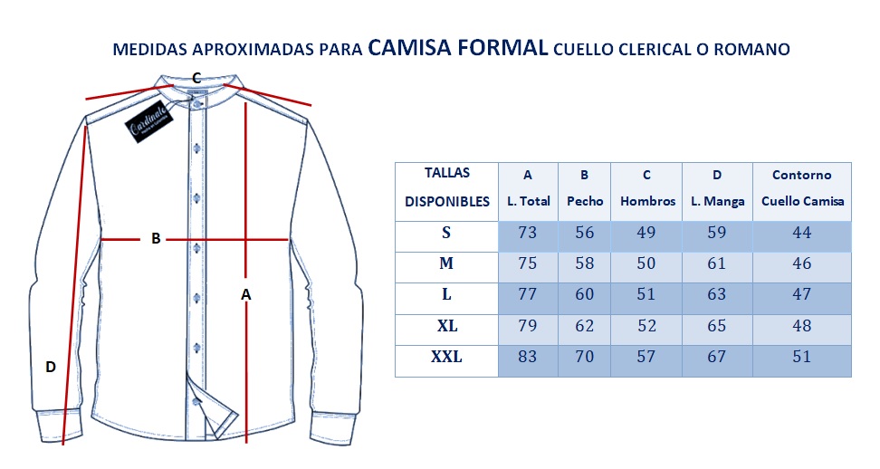 Guía Tallas Camisa