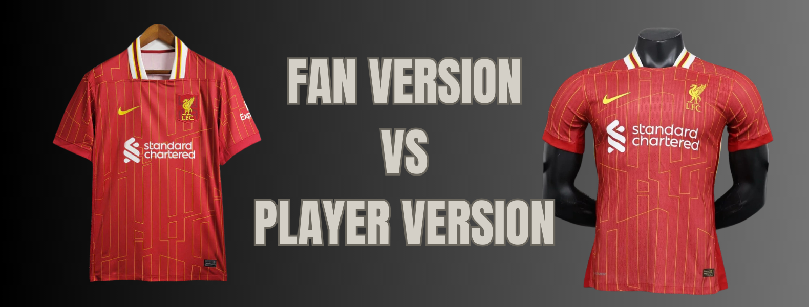 Camisetas de futbol Fan version y player version