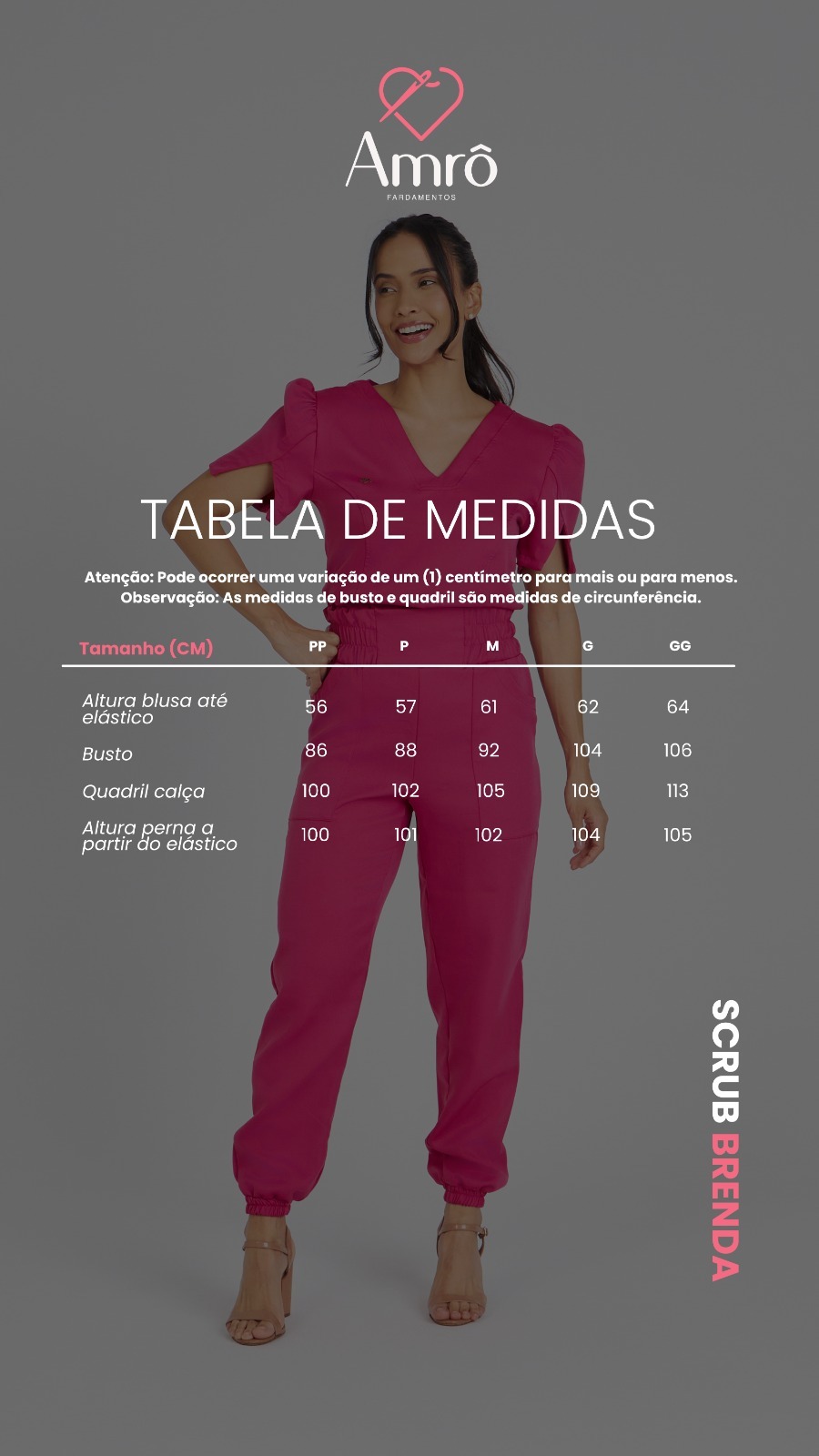 tabela de medidas