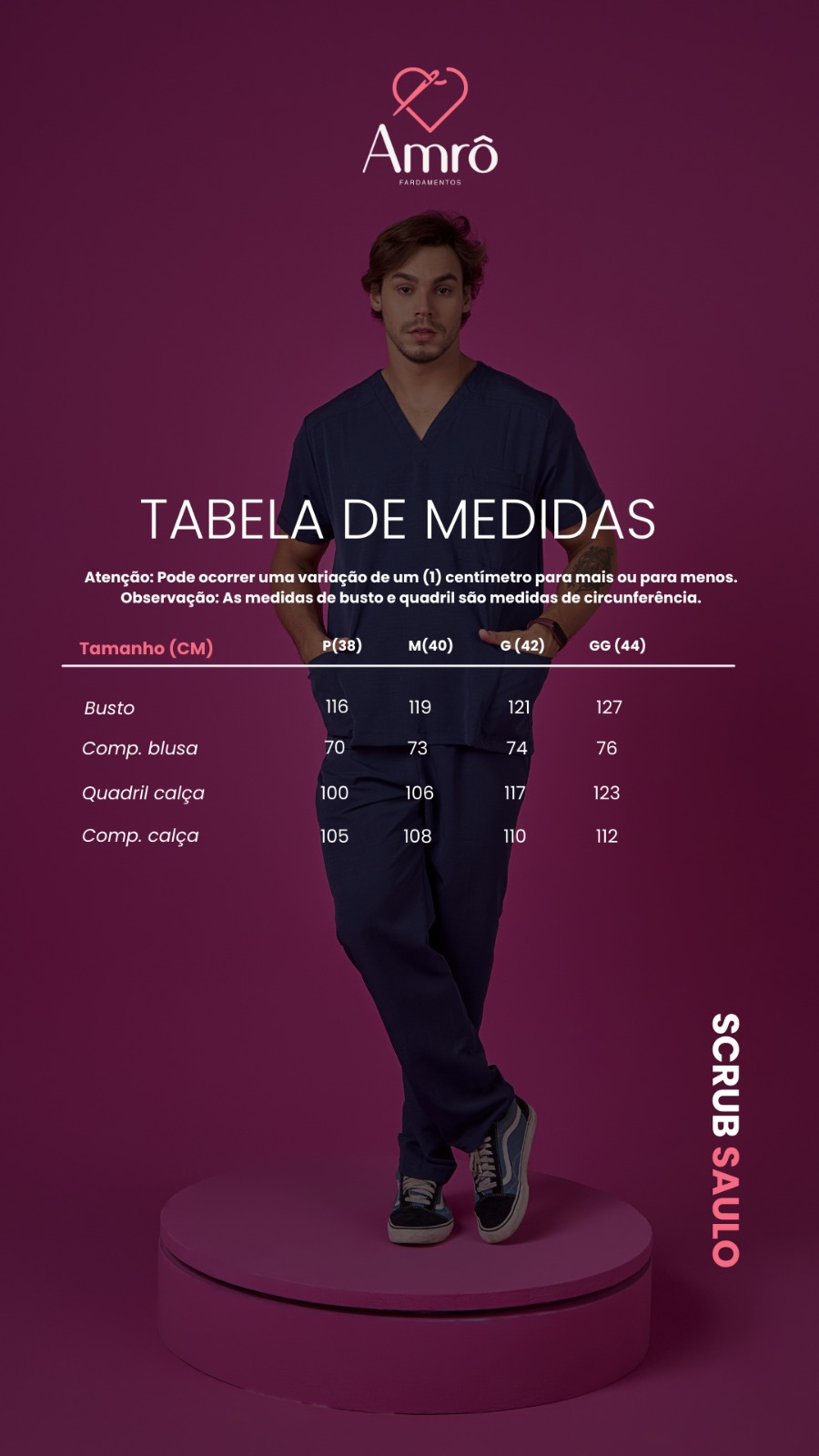 tabela de medidas