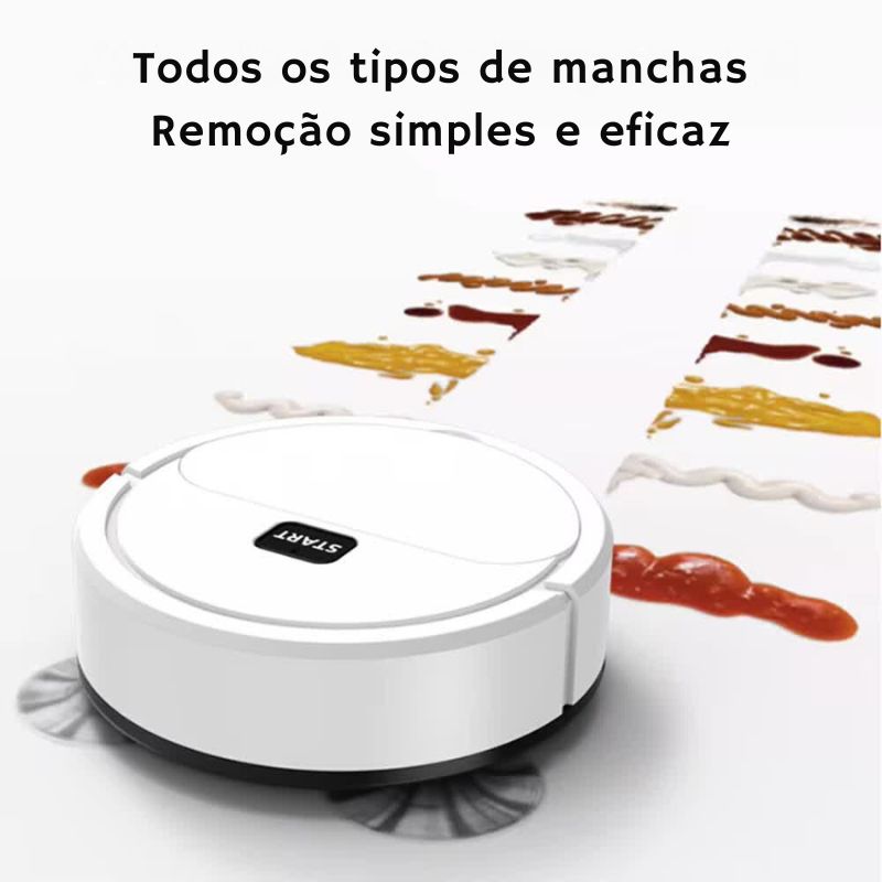 Aspirador Robo Automático - Robo Aspirador de Pó e Passa Pano K16