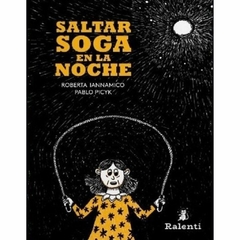 Saltar soga en la noche