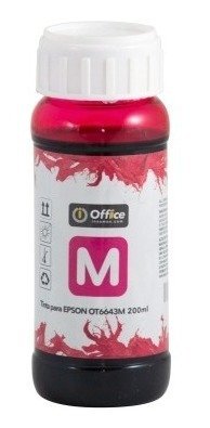 Tinta Alternativa de 200cc color Magenta para impresoras EPSON - OFFICE OT6643M