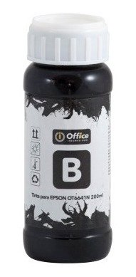 Tinta Alternativa de 200cc color Negro para impresoras EPSON - OFFICE OT6641N