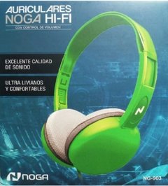 Auricular formato vincha Hi-Fi Verde NOGA NG-903V - comprar online