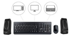 Teclado + Mouse + Parlantes USB GENIUS KM-U130