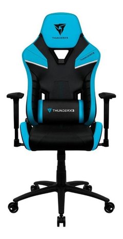 Silla gamer color Negro con Celeste AEROCOOL THUNDER X3 TC5