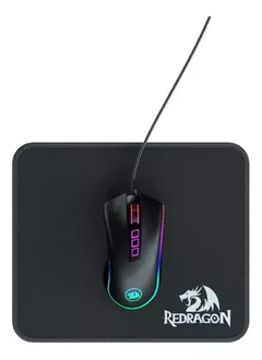 Mouse Pad GAMER Redragon Flick de caucho y tela S 210mm x 250mm x 3mm negro - comprar online