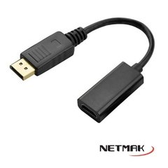 Conversor / Convertidor DISPLAY PORT a HDMI NETMAK NM-C102