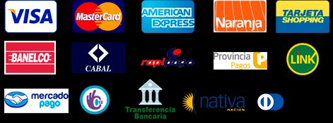 Medios de pago aceptados