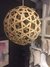 LAMPARA COLGANTE DE MADERA ESFERA MANDALA