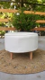 POUF NORDICO CON FUNDA NEGRA - tienda online