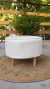 POUF NORDICO CON FUNDA ROSA OSCURO - comprar online