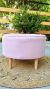 POUF NORDICO CON FUNDA ROSA BRICK - CLAMOR