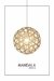 LAMPARA COLGANTE DE MADERA ESFERA MANDALA - comprar online