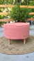 POUF NORDICO CON FUNDA ROSA BRICK