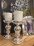 CANDELABRO VIDRIO PLATEADO