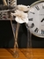 FLORERO CANDELABRO DE VIDRIO TRANSPARENTE