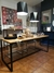 MESA COMEDOR HIERRO Y MADERA