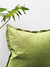 ALMOHADÓN CUADRADO TUSSOR ALGODÓN VERDE PALTA - comprar online