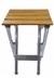 Banqueta De Aluminio y Madera Muy liviana Súper Plegable!