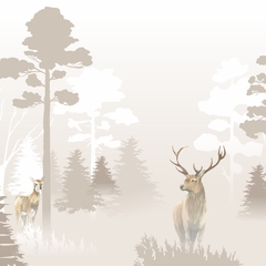 BOSQUE CIERVOS BEIGE