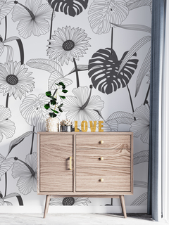 MONSTERA Y FLORES - comprar online