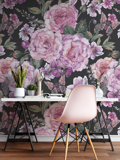 ROSAS Y MARIPOSAS - Mundo Bichi Vinilos Decorativos