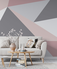 TRIANGULOS ROSA GRIS - comprar online