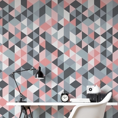 TRIANGULOS ROSA GRIS MINI