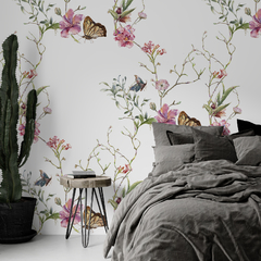 FLORES Y MARIPOSAS