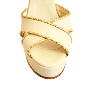 Sandalias ROSA NEGRA ♥ Nude + Oro