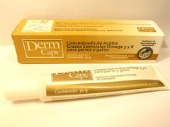 DERM CAPS liquido pomo - Acidos grasos esenciales Omega 3 y 6  caninos y felinos