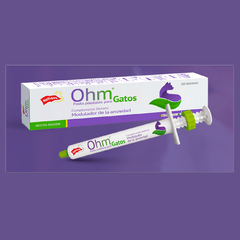 Ohm pasta palatable modulador de la ansiedad en gatos - jeringa dosificadora