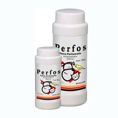 Perfos Talco perfumado Antiparasitario externo para caninos - felinos y aves - comprar online