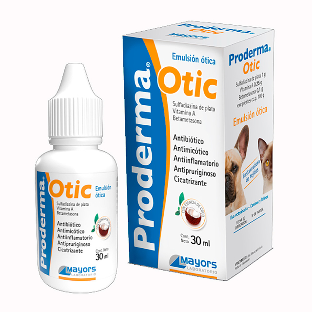Proderma Otic – emulsión ótica para otitis en perros y gatos