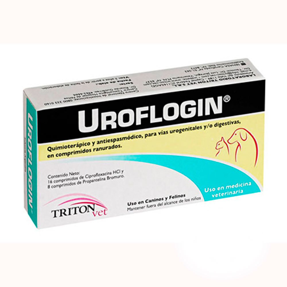 Uroflogin Antibiótico Antiespasmódico Ciprofloxacina