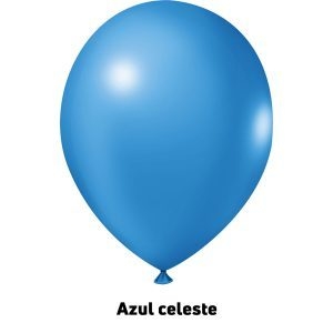 Bexiga azul celeste - Balão de festa